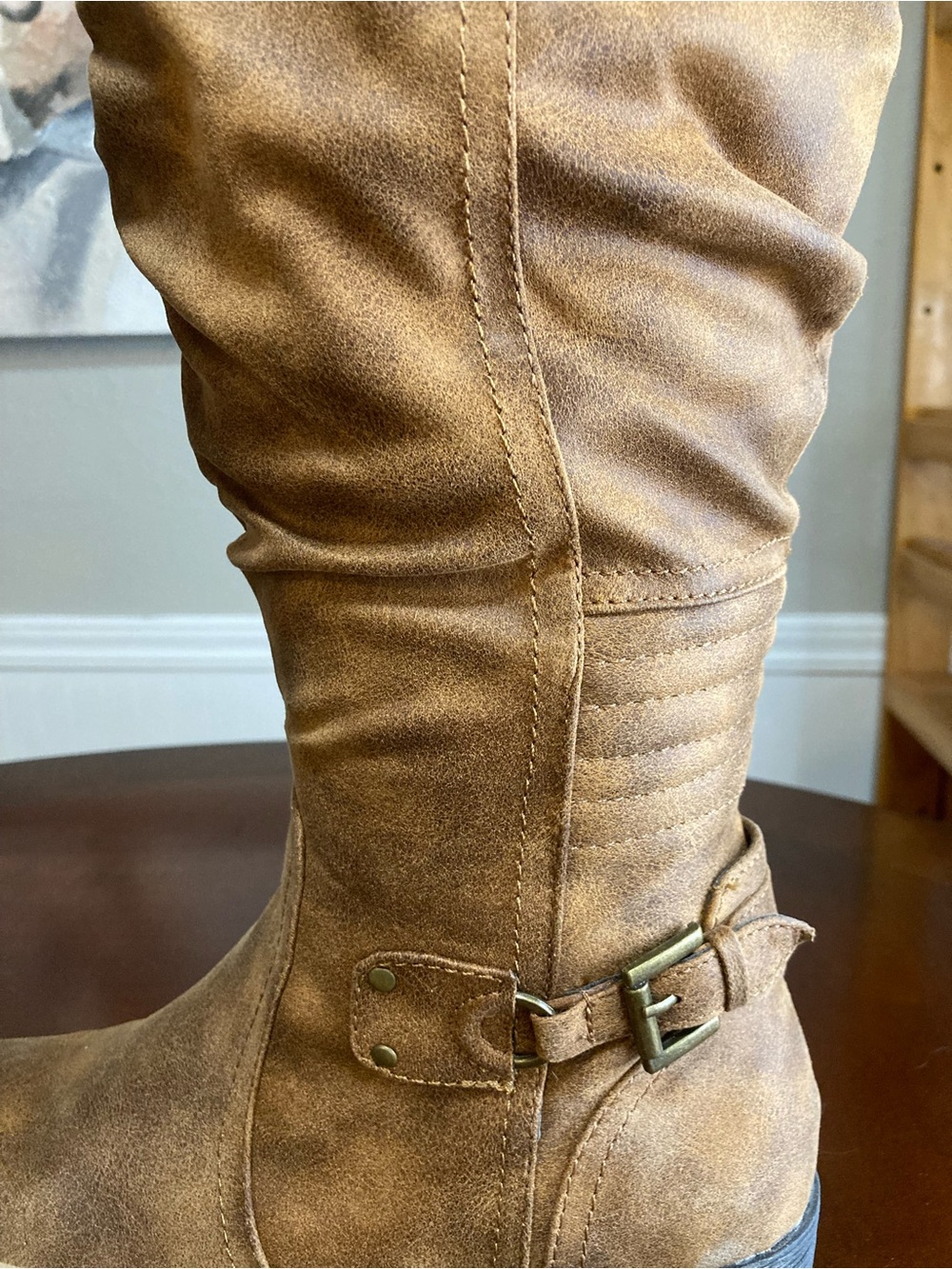 Mari A. by Xappeal Brown/Cognac Slouchy Knee-High Boots | New In Box | Size 9 - Picture 4 of 8